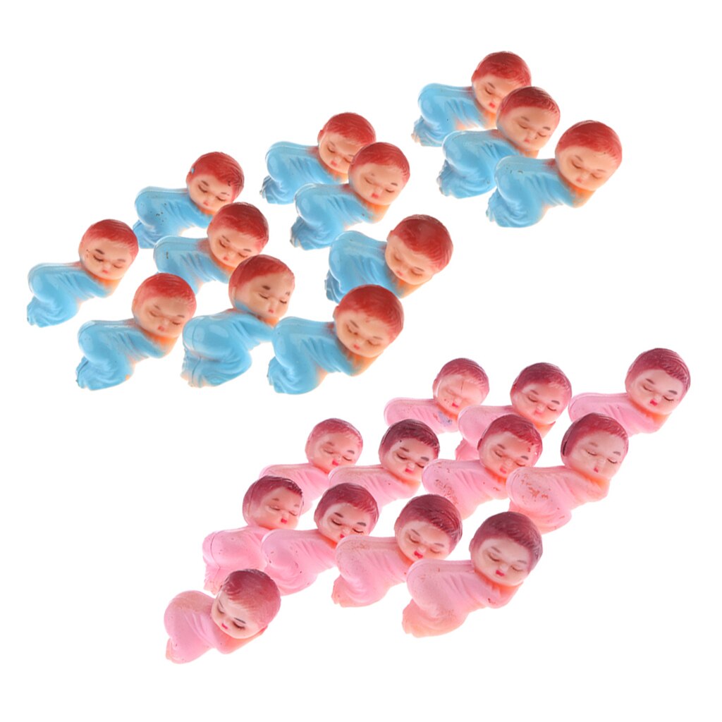 Pack of 48 Mini Sleeping Newborn Boys Girls Baby Shower Table Decor Scatters Christening Baptism Party 1.5 inch