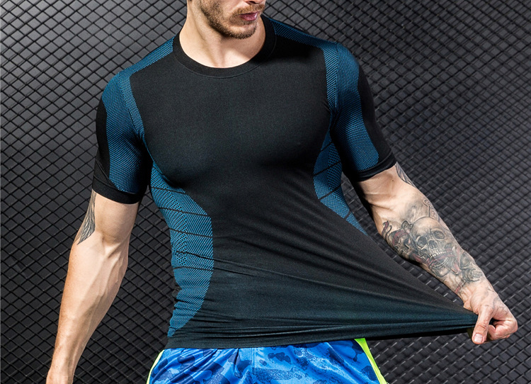 Men Compression Body Shaper Undershirts Short Sleeves Tank Tops Breathable Warm Thermal O Neck Elastic Underwear