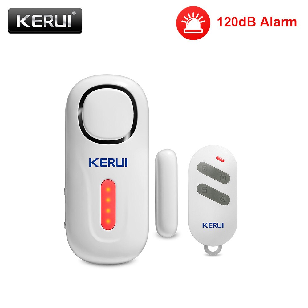 KERUI 120DB Wireless Door/Window Entry Security Burglar Sensor Alarm PIR Magnetic Smart Home Garage System Remote Control Led: KIT2 Alarm