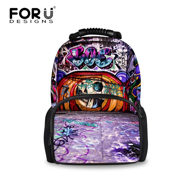 FORUDESIGNS 3D Graffiti del Modello delle Donne di Zaino Casual Spalla Zaini Per Le Ragazze Adolescenti Sacchetti del Computer Portatile di Viaggi Zaino Mochilas: W1305A