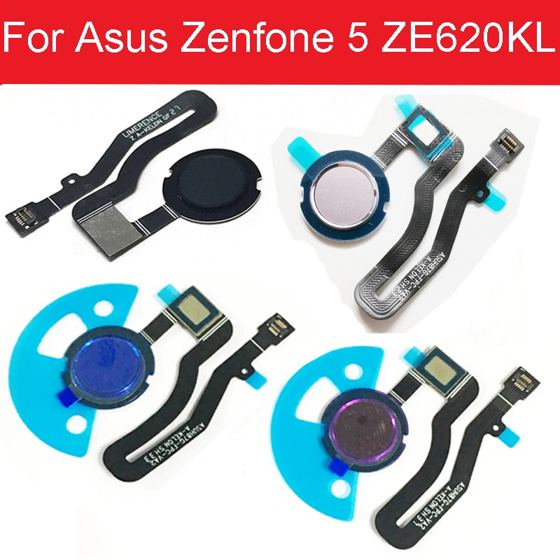 Hjem-knapp fingeravtrykk berøringer-id-sensor fleksibel kabelbånd til asus zenfone 5 ze620kl 6.2 &quot; reservedeler