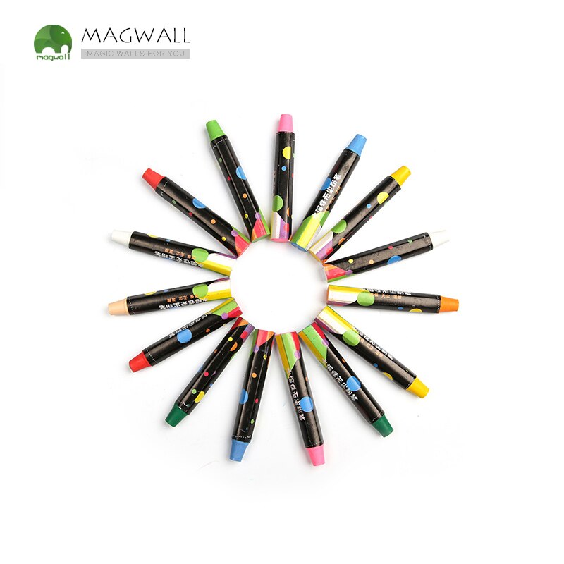 Eco-friendly water-soluble dust free chalk 10 colors 20pcs/ set durable safe chalk set