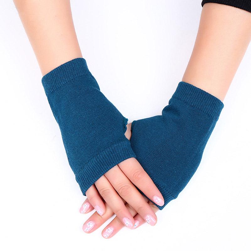 Rose Gedruckt Dame Strass Finger Handschuhe Frauen Männer Funkelnden Gestrickte Schwarz Wolle Halb Finger Computer Handschuhe Warme Handschuhe: B-4