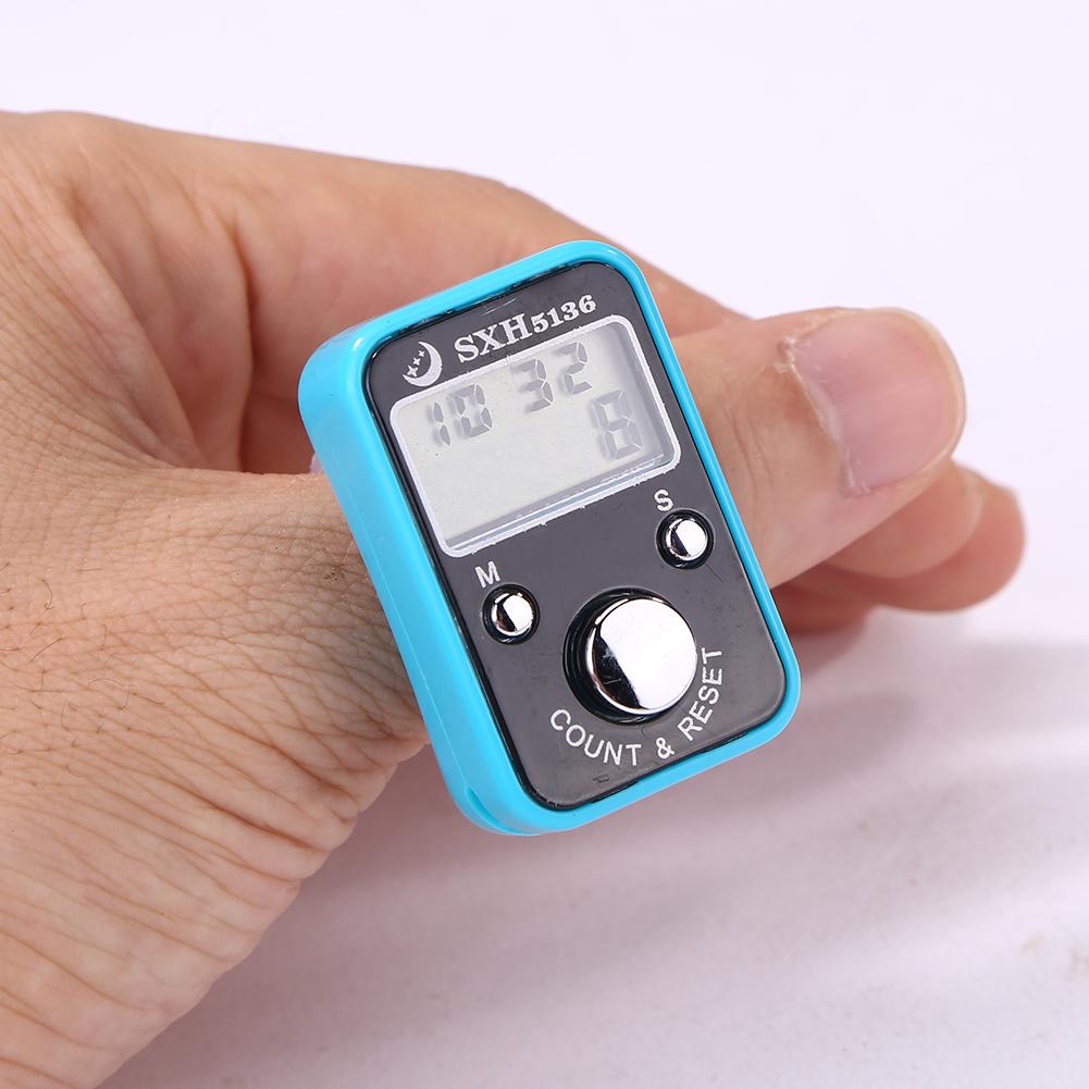 Mini Finger Rows Counter LCD Electronic Digital Tally Counter Stitch Marker And Row Finger Counting Timer Soccer Golf Counter