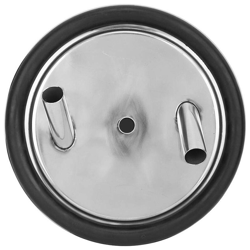 BESTStainless Steel Milk Can Lid with Three Open Inlets and Gaskets for Milking Machine Beef and Sheep Milking Accessories