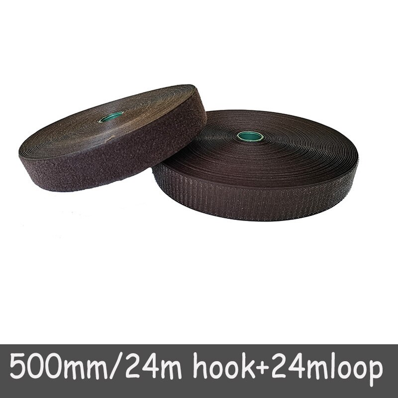 50mm Width velcros no adhesive fastener stick clothing tape sewing magic hook loop sticker strip velcroing strap stick 24 meters: Color 17