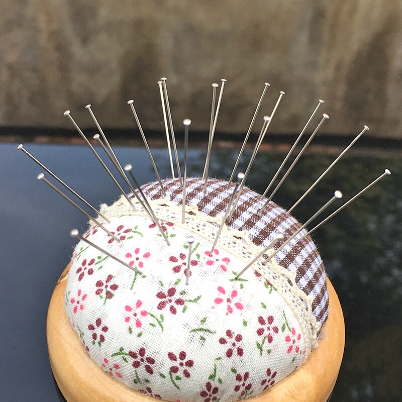 400 Pcs/ Boxed 35mm Stainless Steel Sewing Pins Dressmaker Straight Quilting Pins Fine Satin Head Pins For Jewelry Making Sewing