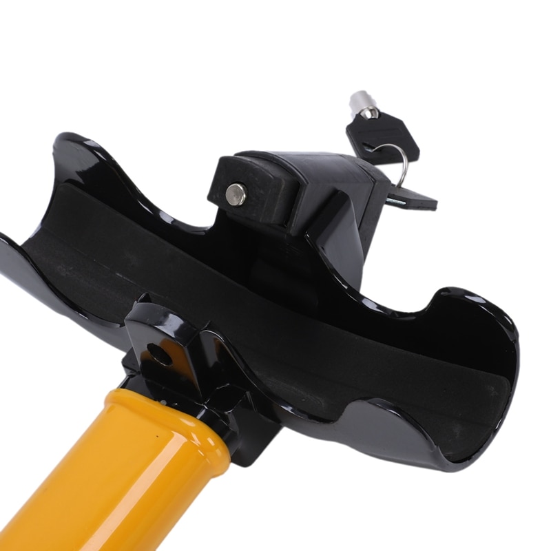 AL21 -ANTI THEFT CAR AUTO VAN SECURITY ROTARY STEERING CROOK WHEEL LOCK YELLOW