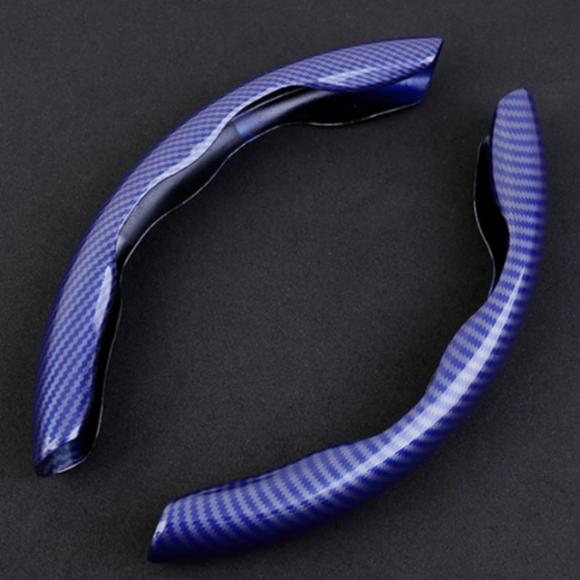 Voor Chery Tiggo 3 4 5 7 Pro 8 Stuurhoes Ademende Anti Slip Geschikt 38Cm Auto Decorationbon fiber Caraccessories: Bule