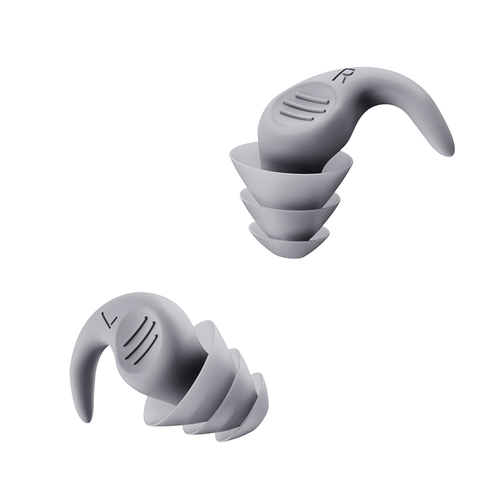 1 Paar Ohrstöpsel zum Schwimmen, Ergonomie, wiederverwendbar, Wassersport, Meer, Schwimmbad, Zubehör, wasserdicht, weiche Ohrstöpsel, Geräuschreduzierung: Schwarz