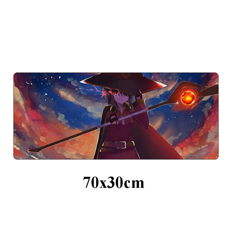 Large 70x30cm Japan Anime Konosuba Mouse Pad Laptop Desk Mouse Mat Locking Edge Rubber Computer Speed Gamer Gaming Mousepad: NO.9