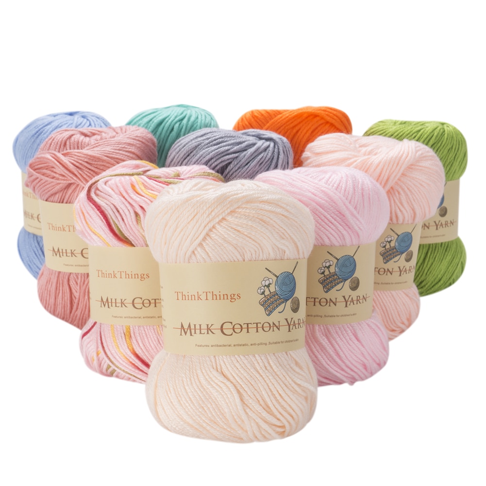 500g 10balls/lot Milk Cotton Yarn Baby Wool Yarn for DIY Knitting Children Hand Knitted Yarn Knit Blanket Crochet Yarn