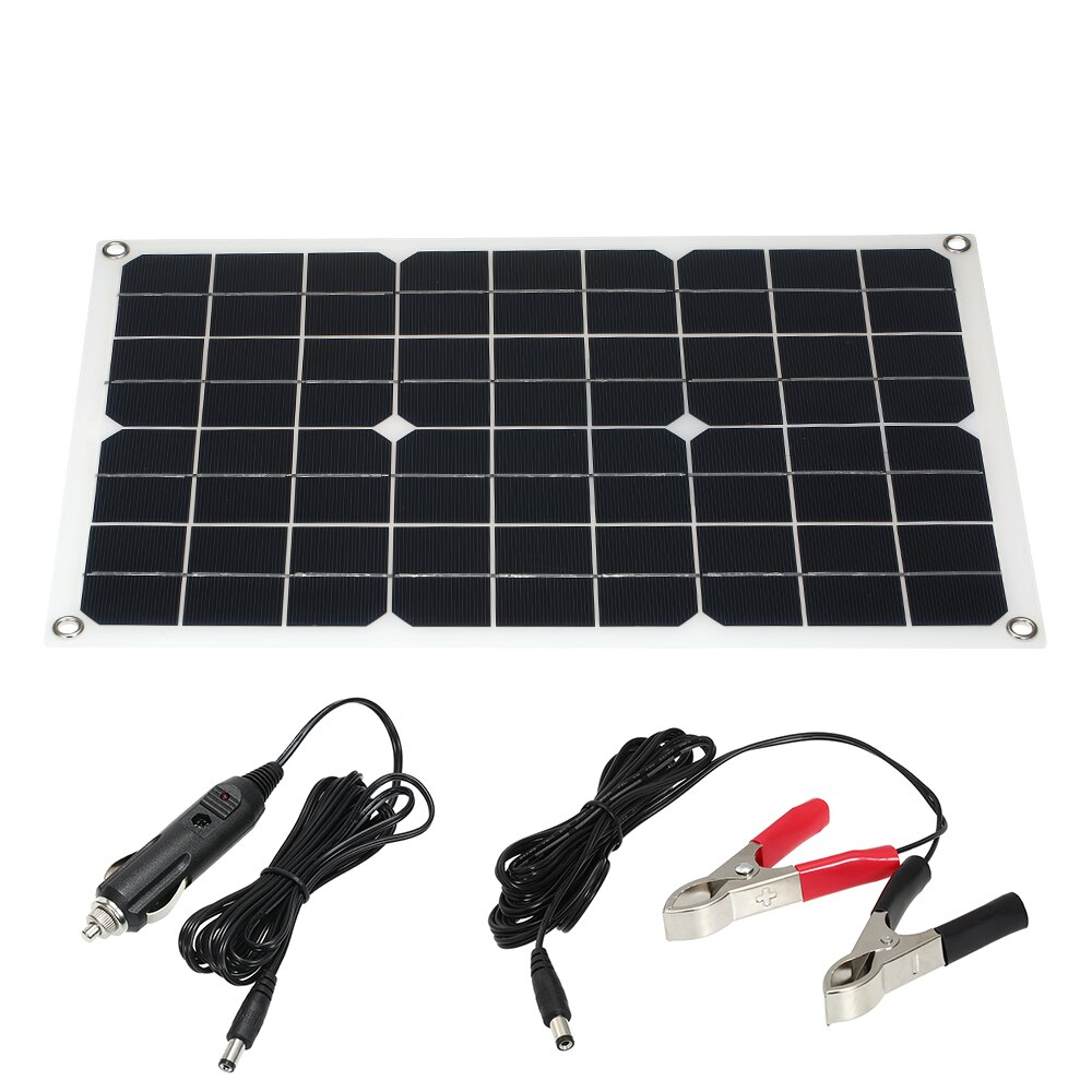 30W 18V USB car charge Interface Flexible Solar Panel System Battery Dual Output Solar Power Energy
