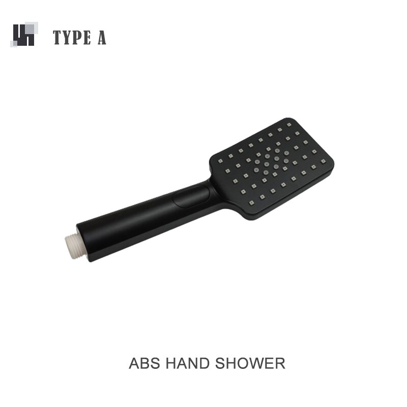 Black 3 Function ABS Hand Held Shower Head High Pressure Rain Shower Sprayer Set Wall Mount Slide Bar with Hose and Bracket: A Hand Shower only