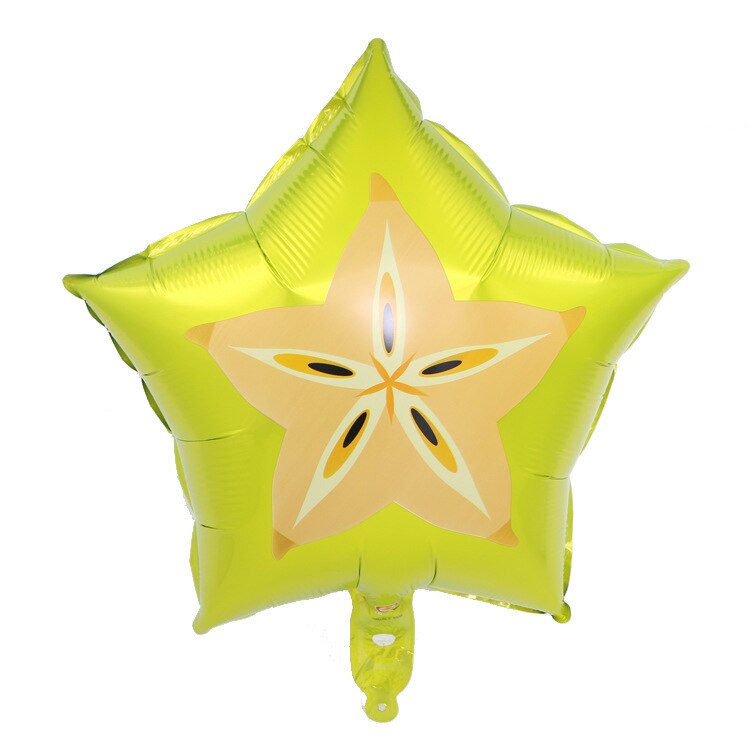 18 zoll Frucht Party Aluminium Film Erdbeere wassermelone Orange Aufblasbare Ballon Festival Party Dekoration Stern Ballon 1Stck