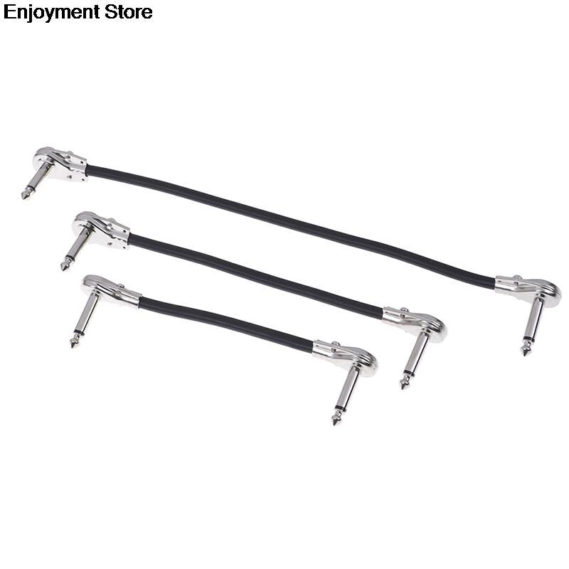 1PC 15/20/30cm Guitar Cables Guitar Effect Patch Cable Instrument Wire Right Angle Pedal