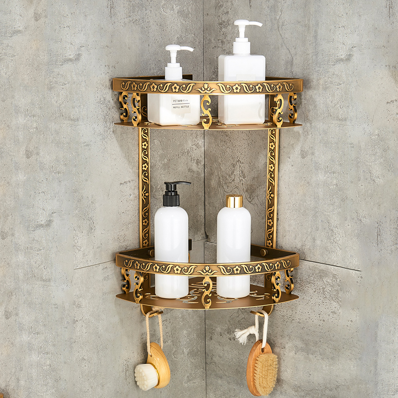 Antieke Badkamer Hardware Set Muur-Gemonteerde Handdoekrek Toiletborstel Rek Föhn Rek Zeepbakje Douche Hoekrek Accessoires