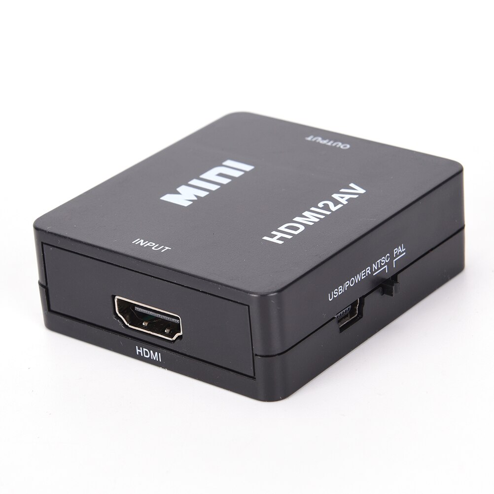 AV/RCA CVBS zu HDMI-kompatibel 1080P Video Converter MINI AV2HDMI Adapter Konverter Box Für HDTV Projektor set top box