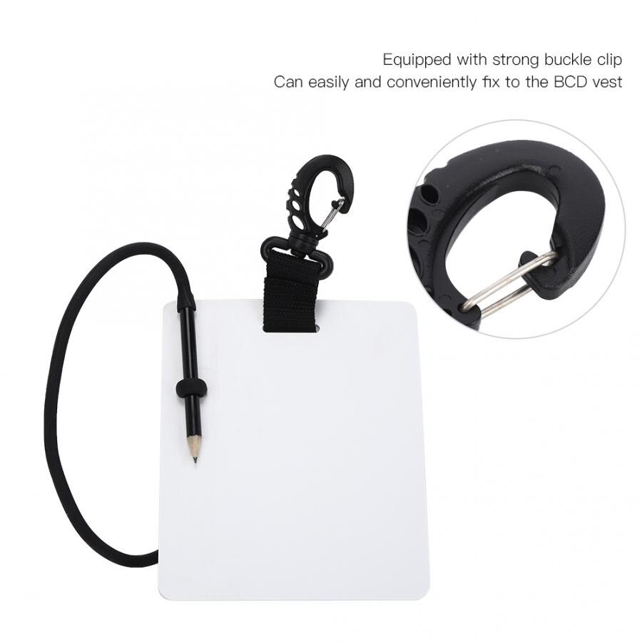 Practical Waterproof Wet Notes Notepad Underwater Notebook Writting Slate Handwriting Plate with Replaceable Pencil diving scuba
