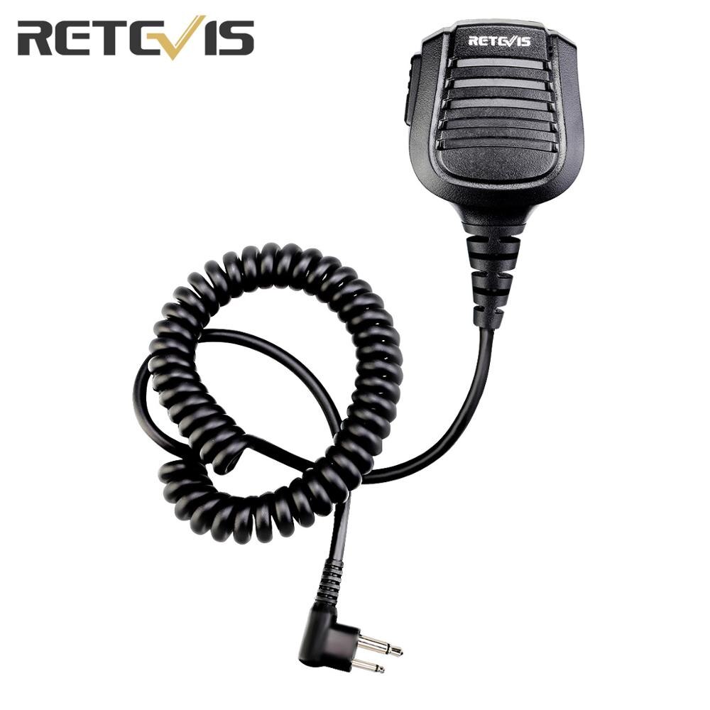 Retevis hm004 2 pinos alto-falante mic para motorola gp68/gp88/gp300/gp2000/ct150 estação de rádio em dois sentidos ip55 à prova dwaterproof água