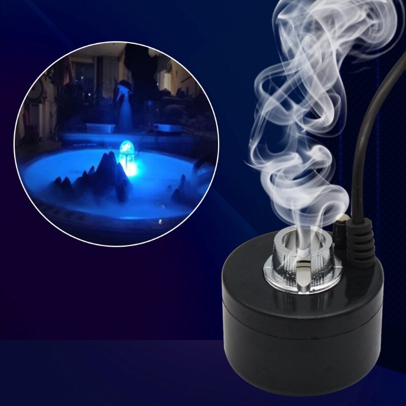 Aquarium Plastic Ultrasonic Mist Maker Fogger Water Fountain Pond Tank Atomizer Nebulizer Air Humidifier Decoration Without LED