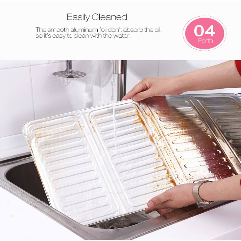 6 Size kitchen Cooking Frying Oil Splash Guard Gas Stove Anti Splatter Shield Guard Oil Divider Splash Proof Baffle Tools