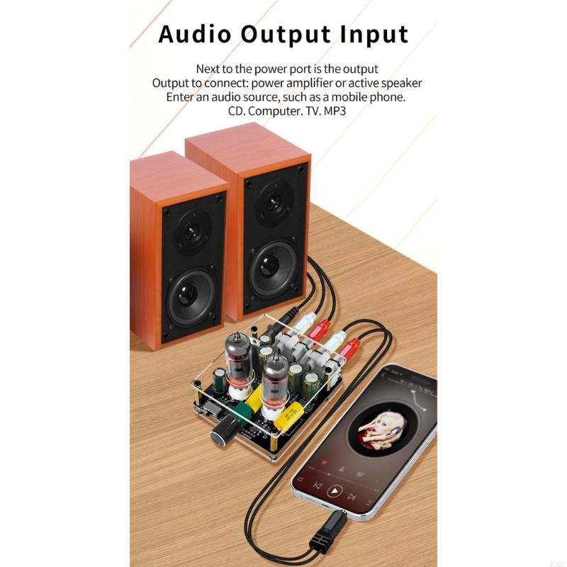 K32C Professionl HIFI Tube Buffer preamplificador Auido Amp Amplificador sonido Amplificador Cine en casa DIY Operación