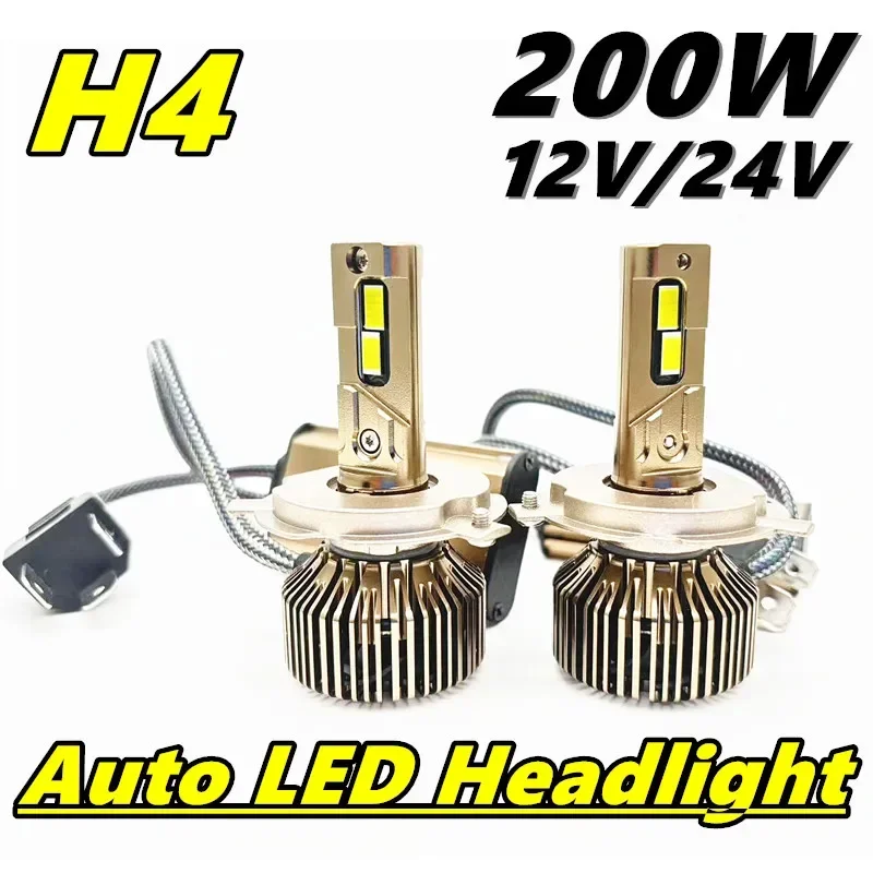 D2H bombillas LED para faros de coche D2S D4S potente 200W 20000LM Kit reemplazable Xeon LED Plug & Play 12V H1 H7 H4 H11 bombilla para faros de coche: Blanco frío