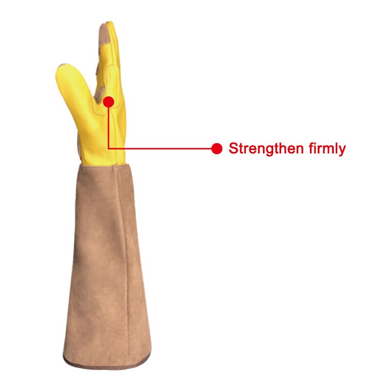 Långa trädgårdshandskar ros beskärning tagnsäkra trädgårdshandskar med långa underarmsskydd handskar unisex tp