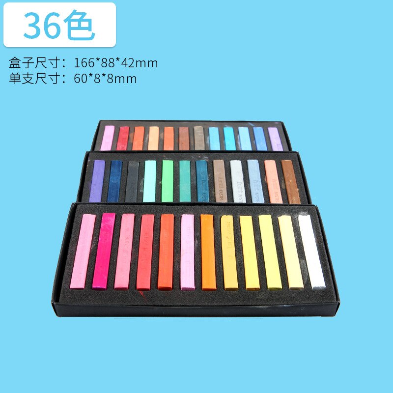 Color Crayon Set Art Drawing 12 24 36 48 Colors Painting Crayons Soft Dry Pastel Artist Student Graffiti Painting Drawing Pen: 36color