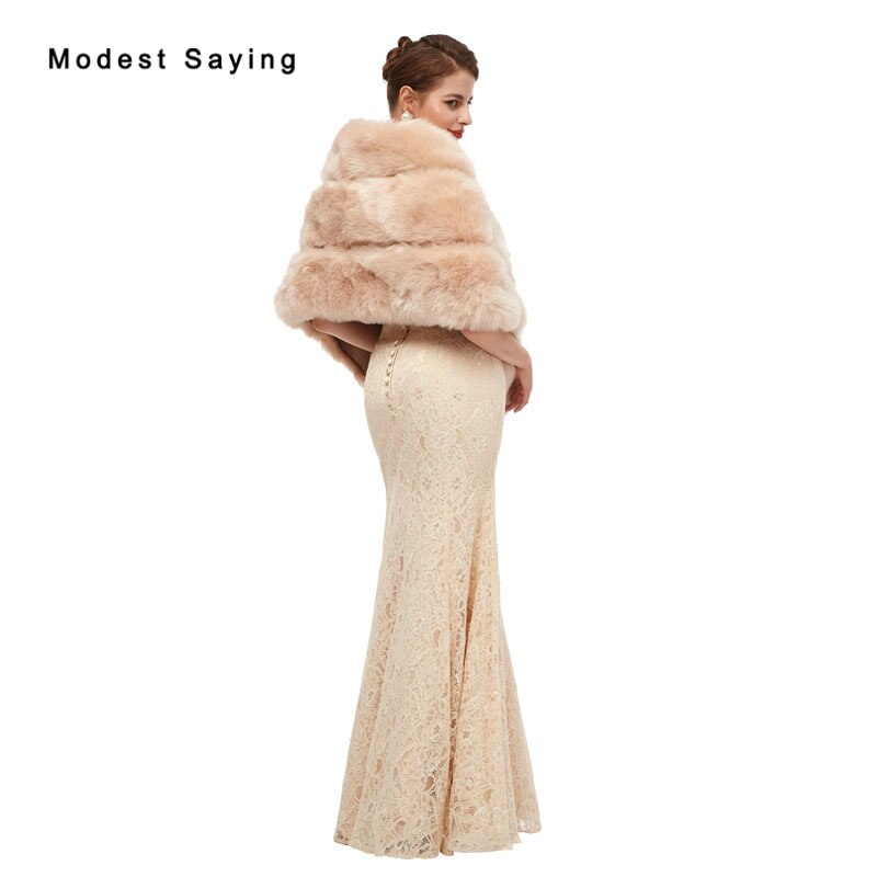 Faux Fur Wedding Shrugs Bridal Shawls Shoulder Cover Party Boleros Winter Stoles Warm Wraps Wedding Accessories