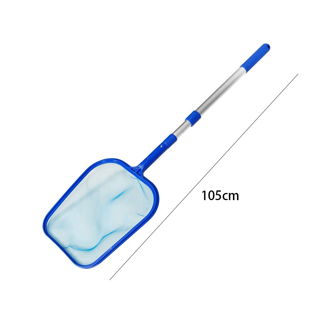 Portable Swimming Pool Cleaning Net Telescopic Pole Leaf Skimmer Net Aquarium Rescue Pool Cleaning Mesh Tool