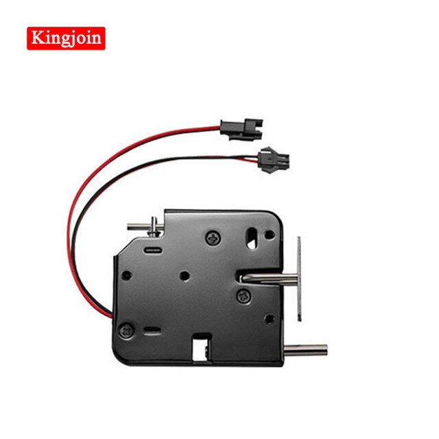 DC-12V electronic lock padlock electromagnetic lock smart cabinet lock mini electric control lock single socket cabinet lock: kit 2