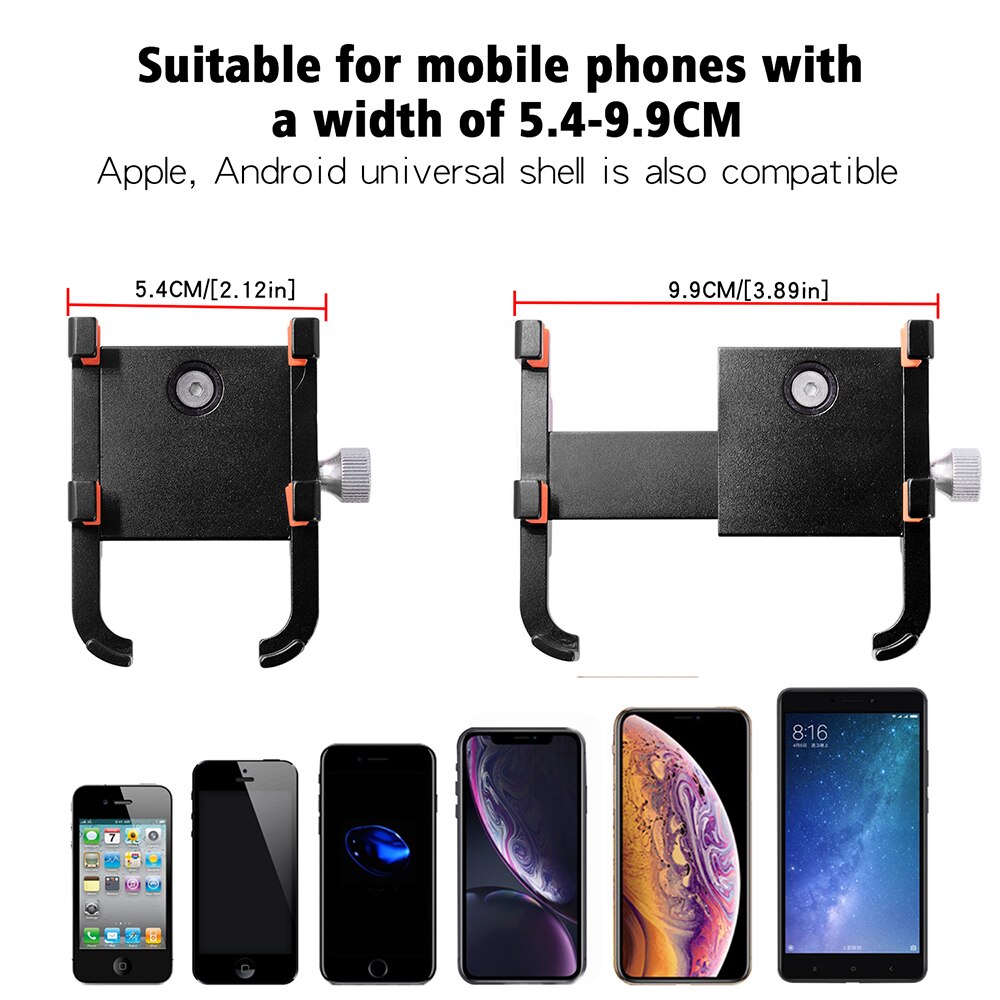 Motorcycle Adjusted Phone Holder Mobile Phone Mount 360° Rotatable Motorbike Mountain Bike Phone Holder Moto Accessories