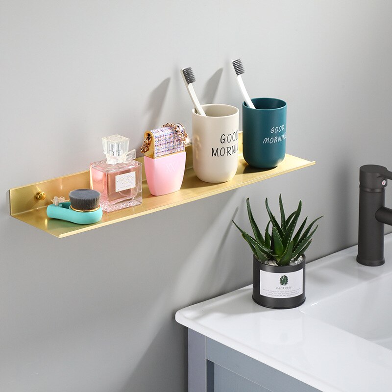 Bathroom Corner Shelves Gold