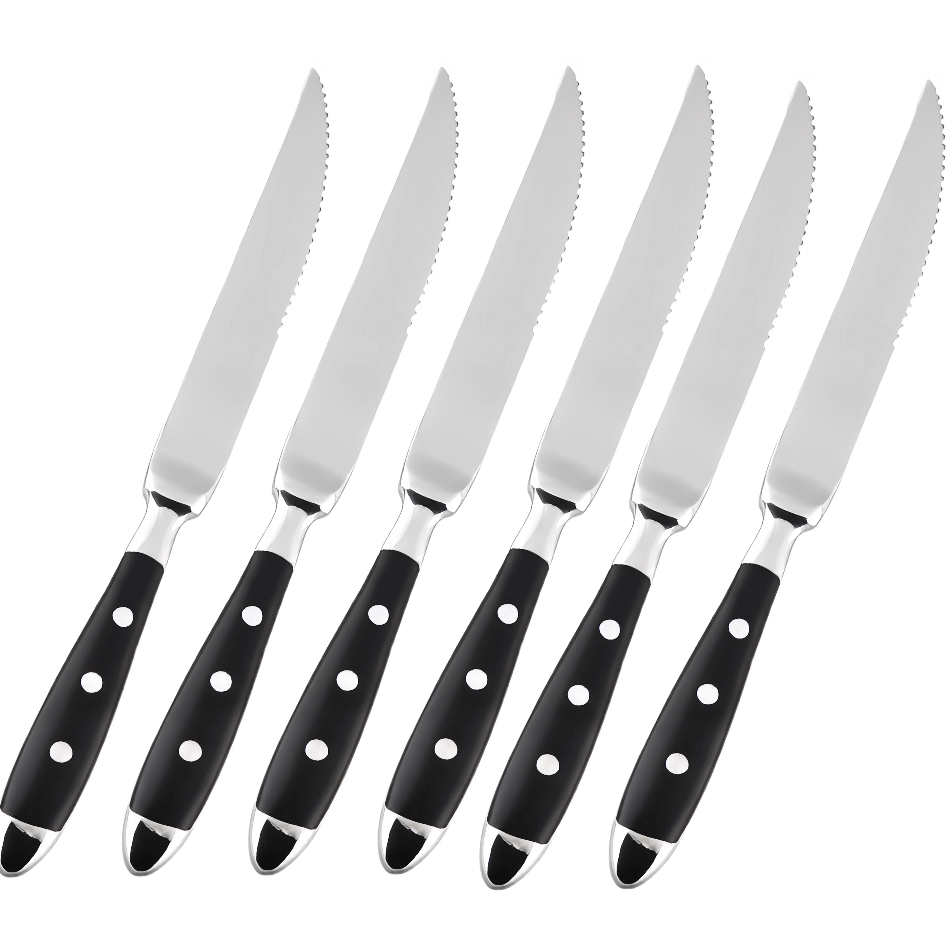 Cubiertos clásicos y elegantes de acero inoxidable, juego de 4/6/8 piezas, cuchillo deportivo de , cuchillo para carne con horquilla completa, juego de cubiertos creativos: Azul