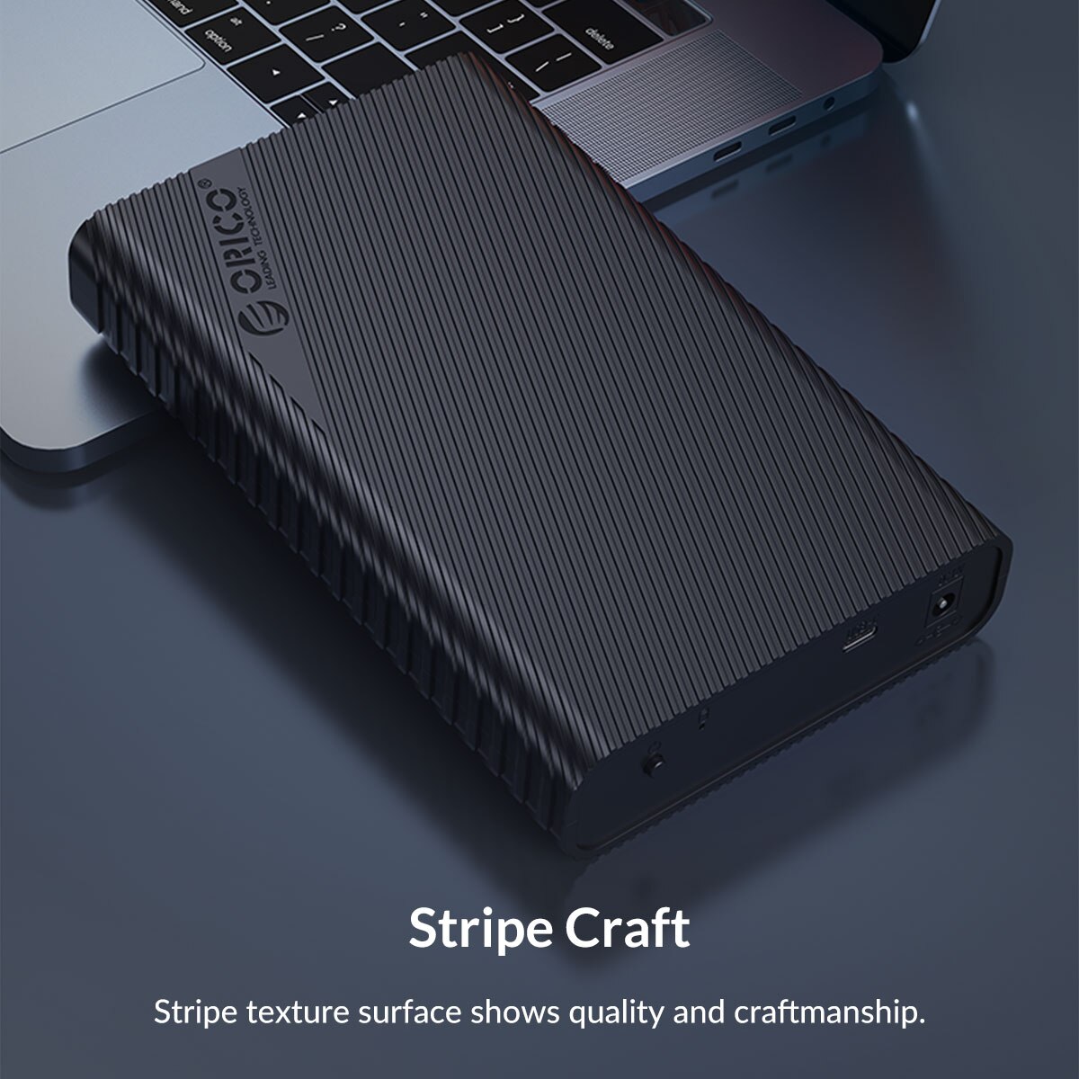 ORICO 3.5 inch External Hard Drive Enclosure USB 3.0 to SATA 3.0 Hard Drive Case for 2.5/3.5 HDD Box with 12V2A Power Adapter