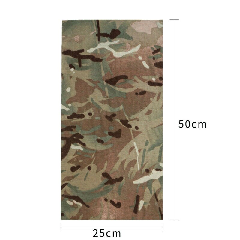 Multifunctionele Sjaal Sneldrogende Outdoor Riding Hood Hoofddoek Sjaal Gezichtsmasker Neck Gaiter Kraag Leger Polsband Oogmasker Hoofdband: MC