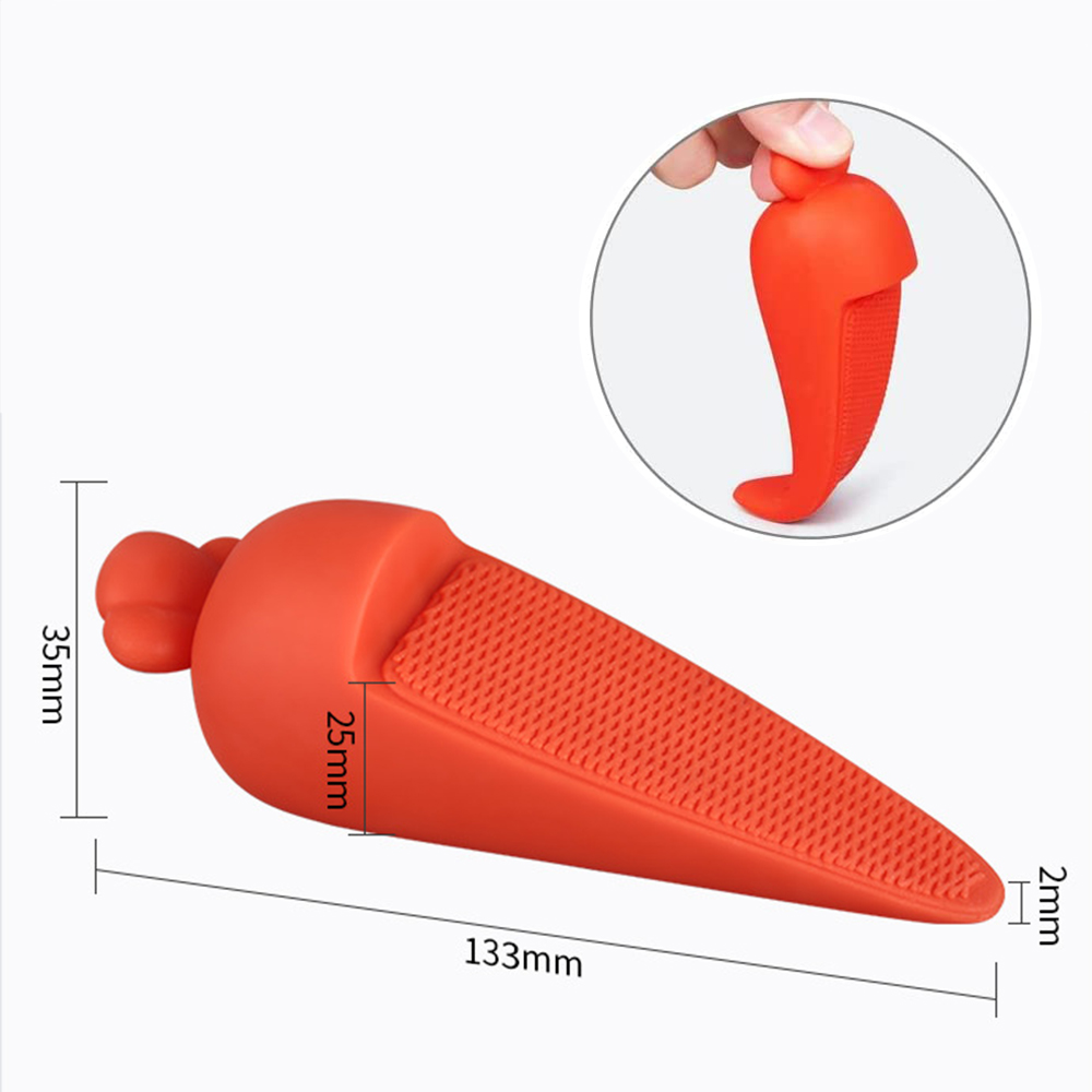 Deur Stopper Siliconen Deur Stop Geschikt Voor Deur Bodem Klaring Binnen 0.98 ", Deur Wig Stoppers, met Deur Houder