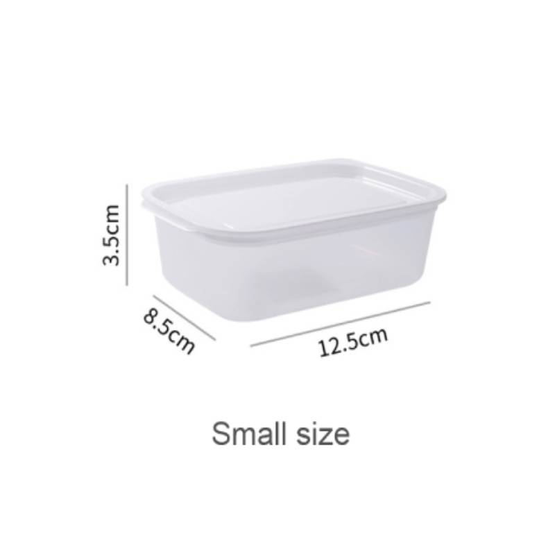 Kitchen Plastic Storage Boxes Fridge Space Saver Organizer Home Food Transparent Container Refrigerator Microwaveable Storage: 200ml