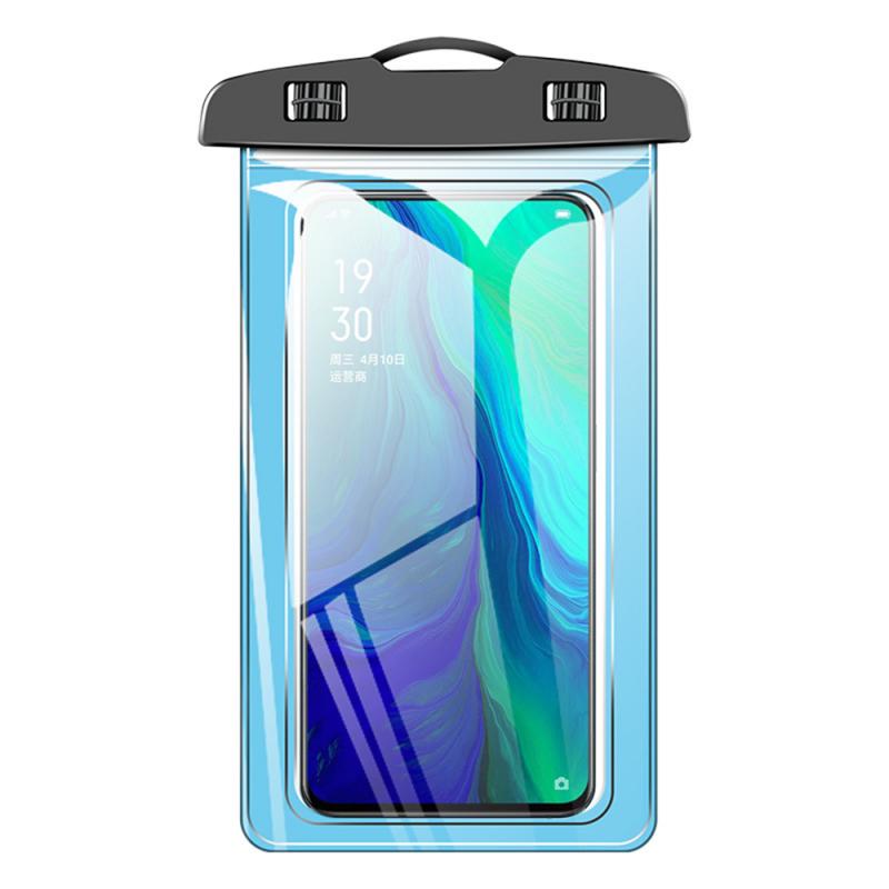 Universal Waterproof Case Voor smart phone for iPhone for samsung Cover water proof Bag Mobiele Telefoon Pouch Newest: blue