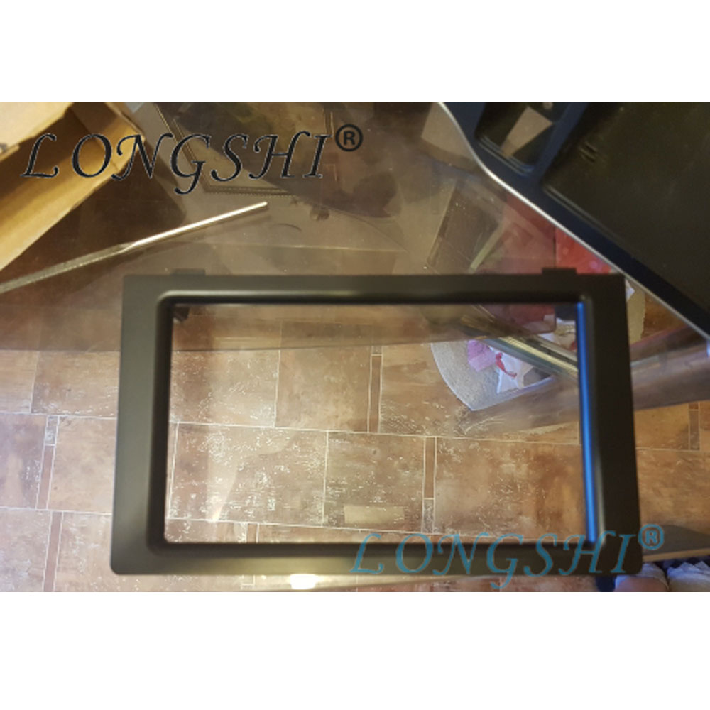 Marco de salpicadero para coche con doble Din LONGSHI para Radio para SAAB 93-3, DVD para Panel estéreo, marco exterior con bisel embellecedor 2din
