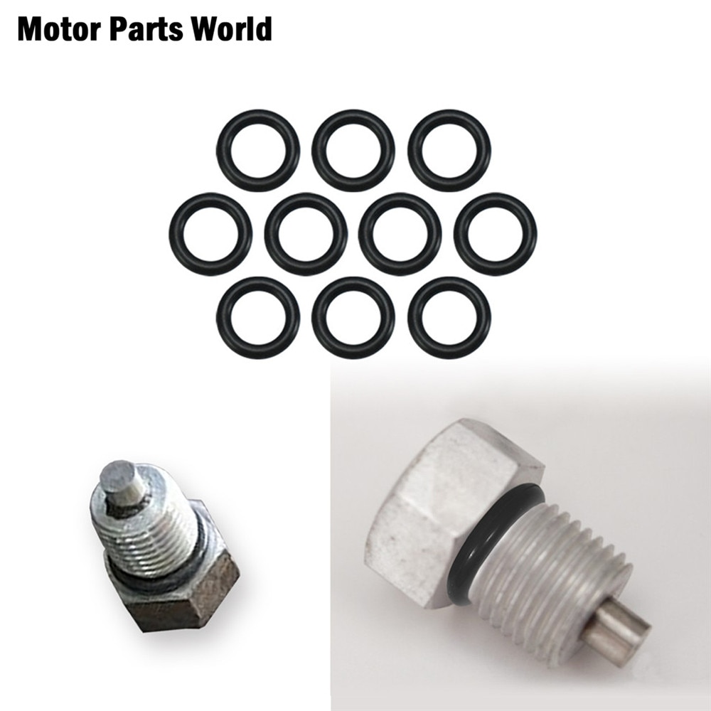 Joint torique de vidange d&#39;huile pour moto, 10 pièces, Transmission moteur, double came, bouchon de vidange d&#39;huile, 11105, pour Harley Touring Dyna Softail Sportster