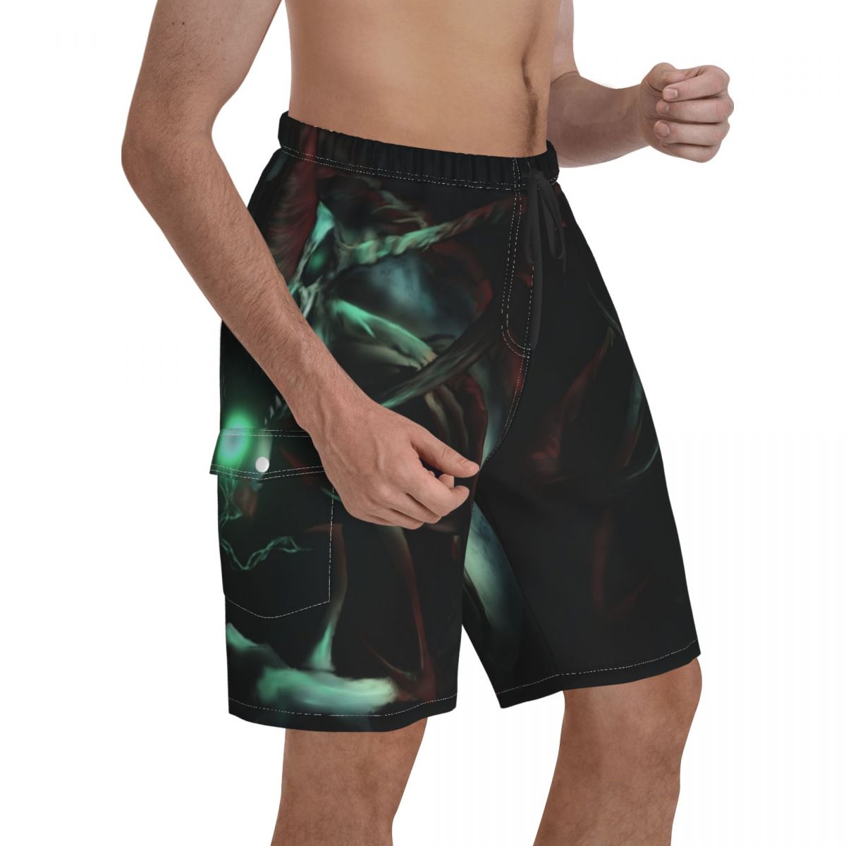 Pantalones cortos de tablero Subnautica Lost prey, Shorts de cintura elástica, cómodos, bañadores estampados de talla grande