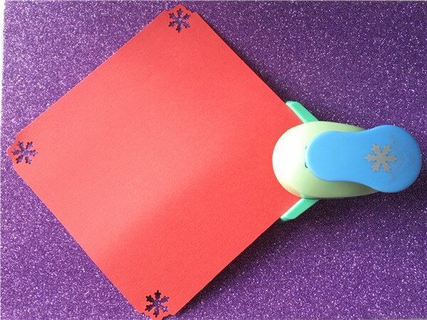 Jul snöflinga hörn punch själv gräns hantverk punch snö hål punch pappersskärare prägling cortador de papel de scrapbook