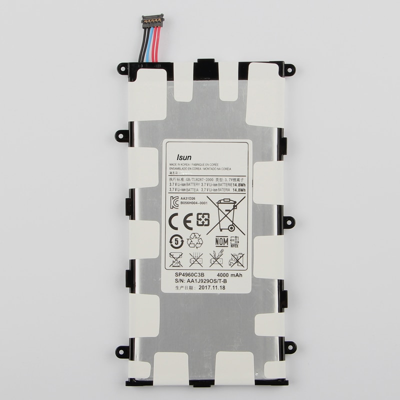 Original 4000mAh SP4960C3B Batterie für Samsung Galaxis Tab 2 7,0 GT-P3110 GT-P3113 P3100 P3110 P6200 P3113 mit werkzeug