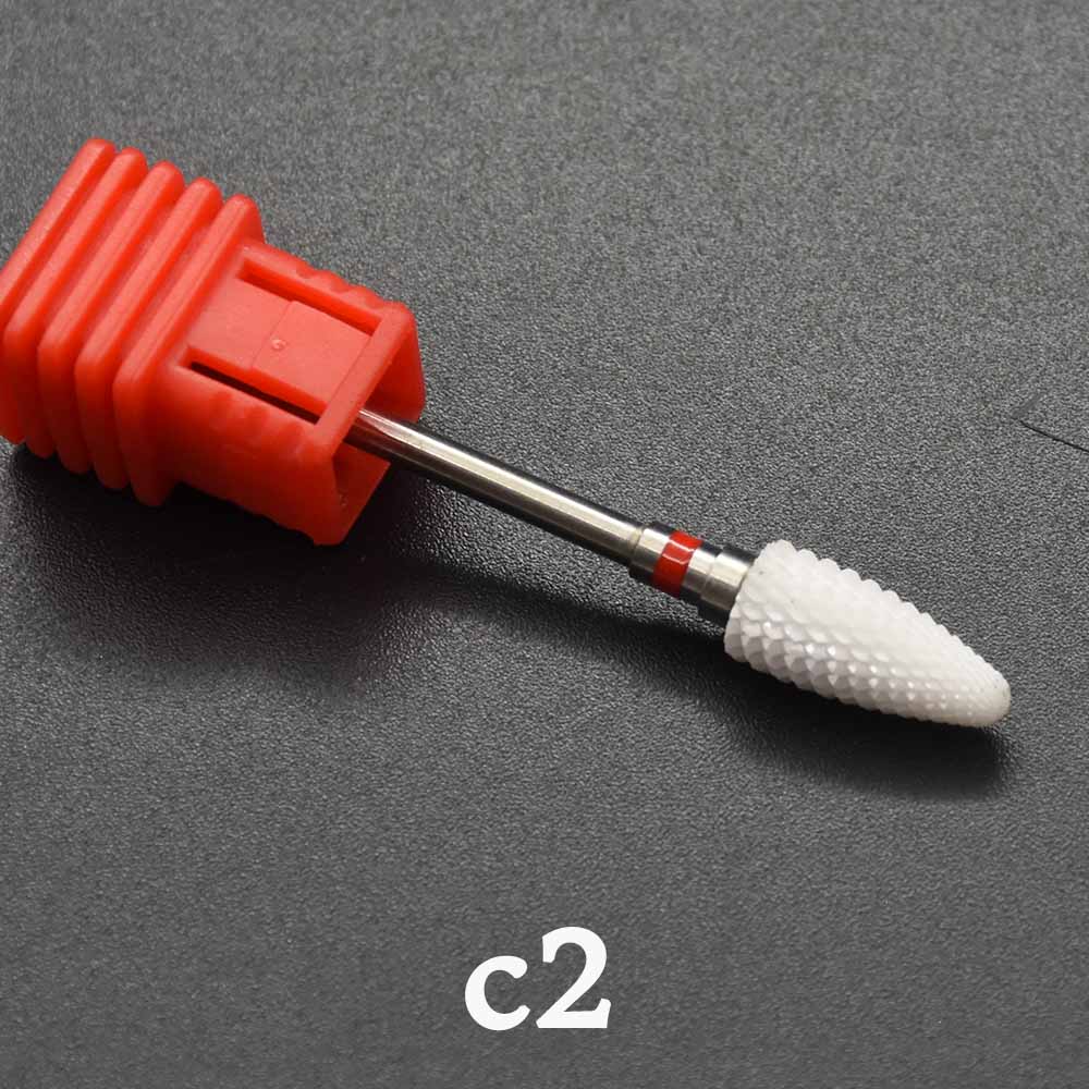 Jewhiteny-Fresa eléctrica de cerámica para limpieza de cutículas, fresa rotativa para manicura, torno de uñas para pedicura, accesorios