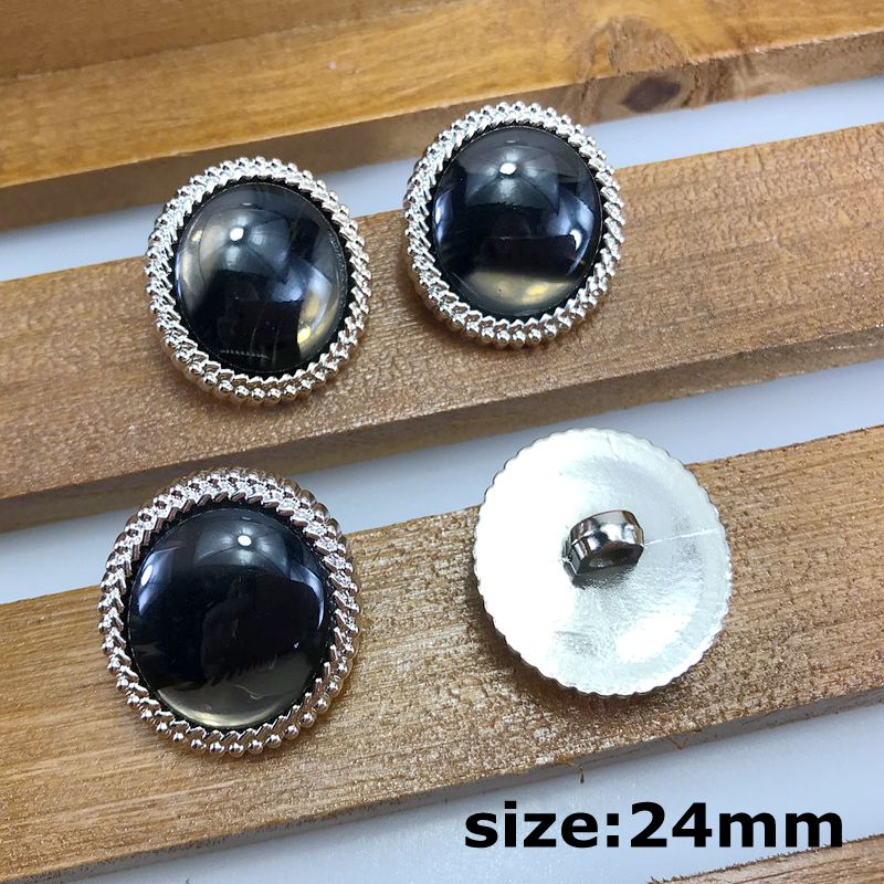 Hl 5 stk 20mm-25mm overtrækstrøje perle rhinestone plating knapper skaft gør-det-selv beklædning sytilbehør: Stil 09