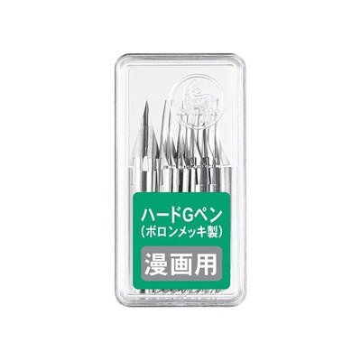 Pluma de cebra de titanio G, pluma de dibujos animados, herramienta de dibujos animados,: 10 Plain steel tips