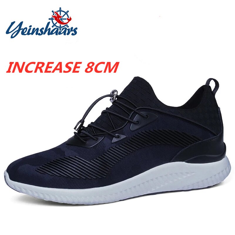 Elevator Shoes Men Sneakers Heightening Shoes Height Shoes Height Increase Shoes for Men Height Increasing Shoes Insole 8CM